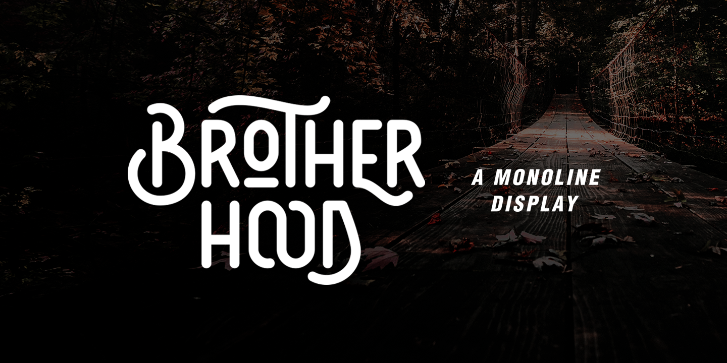 Beispiel einer Brotherhood Regular-Schriftart